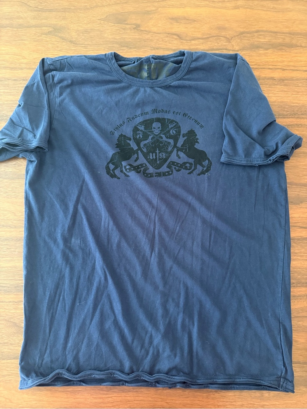FCUK Men's Navy Graphic Crew Neck T-Shirt